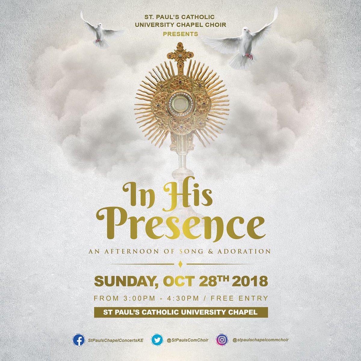An #Afternoon of #Praise and #Adoration #InHisPresence we welcome you all to share with us as we go before Him, in #song , in #prayer , in #Thanksgiving , in #love ! Sweet Sacrament Divine 🤲🏾🤲🏾🙏🏾🤗