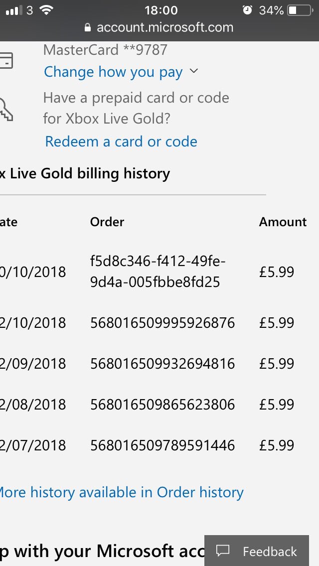 Amandastweet40's tweet photo. @Snow777Jhon @XboxSupport Thanks I’m currently in an email dispute with Xbox refund agents apparently they say I’ve not been double charged ..but this says otherwise yet they still disputing it https://t.co/zJIx8SaGZ2