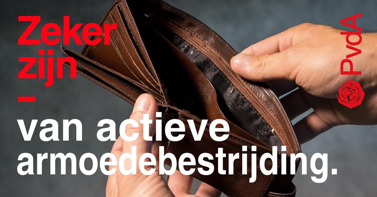 Vandaag is het Wereldarmoededag en staat de PvdA Vijfheerenlanden stil bij het feit dat ruim 1 miljoen Nederlanders dagelijks de gevolgen van het leven in armoede ondervinden. Iedereen heeft recht op een fatsoenlijk bestaan en eerlijke kansen! STEM 21 NOVEMBER LIJST 2 PvdA