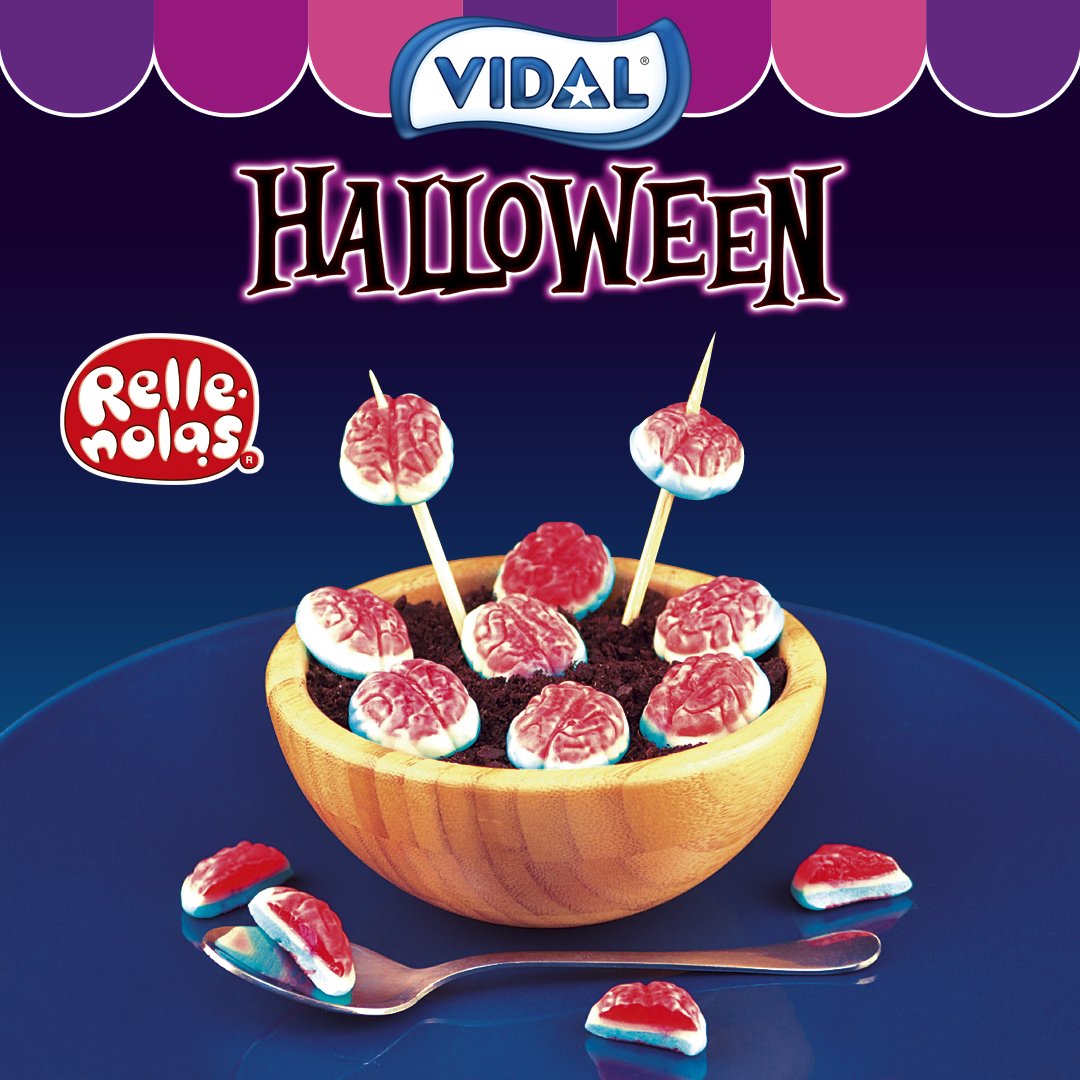 Vidal_Golosinas's tweet photo. ¿Truco o trato? 👻 🎃 Prepárate para celebrar #Halloween con estos jugosos y deliciosos sesos #Rellenolas que te ayudarán a sacar tu lado más escalofriante. 💀
Nombra a esa persona con la que quieras compartir este "dulce" susto. https://t.co/g0byNlI4Xb