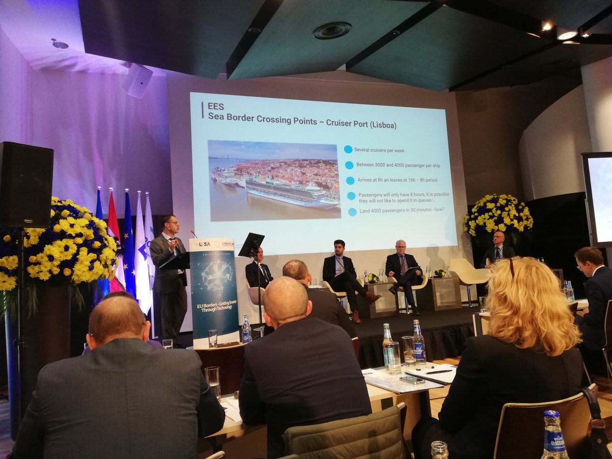 euLISAconf's tweet image. The implications of #EES on sea border crossing points presented by Pedro Figueira, Foreigners and Borders Service, Portugal. #digitalborders
#eulisaconference #Frontex #eu2018at