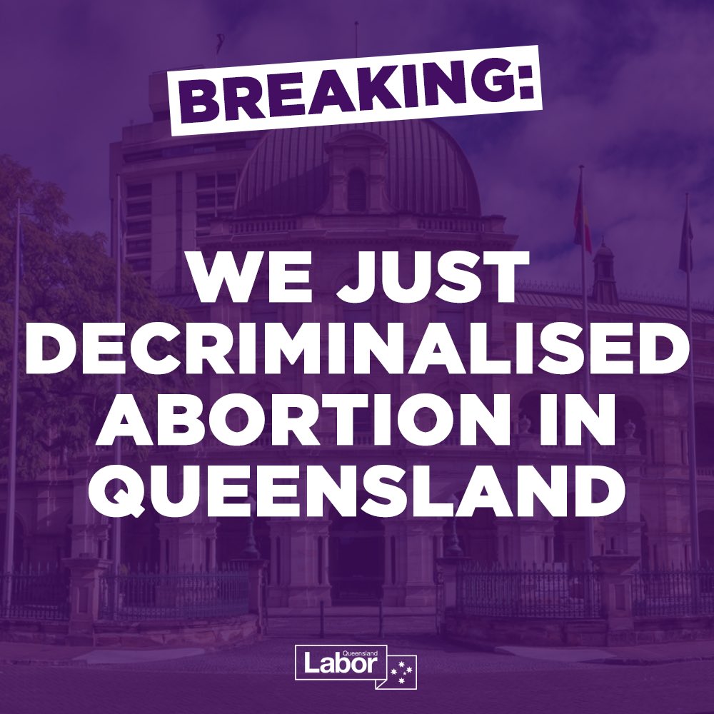 What a day for women. What a day for Queensland. We finally did it. #qldpol