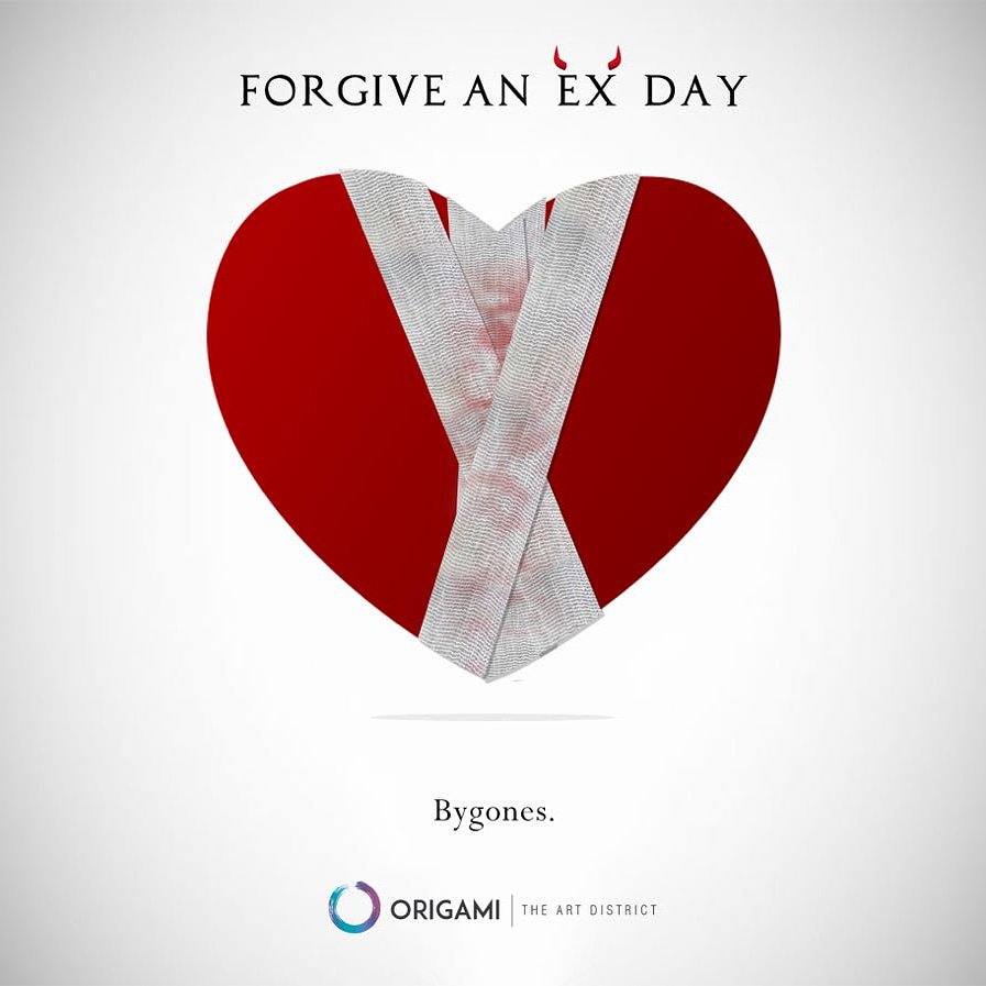 International Forgive an Ex Day is all about taking the time to reflect on your own pain and move forward by forgiving the actions of others.

#forgiveness #forgive #forgiveanexday #Origami #otheartdistrict