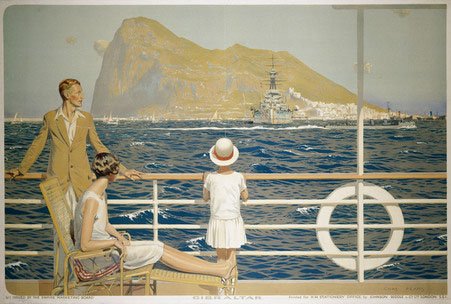 This poster of #Gibraltar by British artist #CharlesPears was issued for the Empire Marketing Board in 1928. Looking at the gloomy weather today we’d happily say yes to a holiday to Gibraltar. Shop this image here bit.ly/2pZzD0p