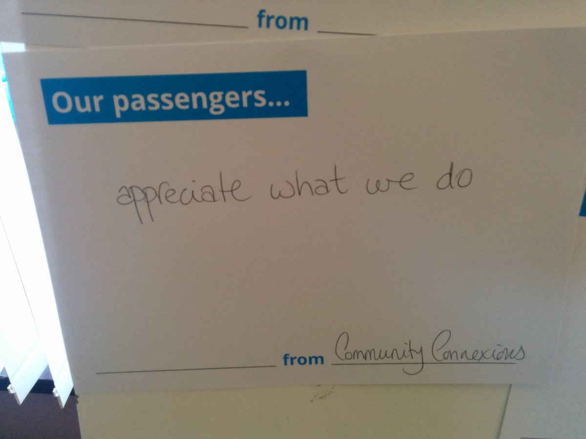 Com_Connexions's tweet photo. "Our passengers appreciate what we do" #CTARoadshow #WithoutCT https://t.co/EyXnqwCI4w