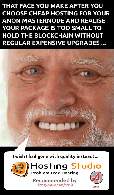 hostingstudioeu's tweet photo. Choose wisely when selecting your hosting provider for your ANON one-click VPS masternode! Get the math right before you end up paying more later… @ANON_WeAreANON #ANON #oneclickmasternode #Masternode #VPS #Blockchain #PassiveIncome #peaceofmind #HighQualityHosting https://t.co/SG3C0IUHEt