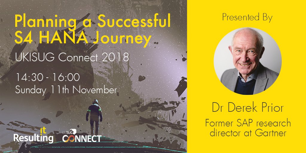 ResultingIT's tweet photo. https://t.co/p2FppE4C6O

Join us at #UKISUGConnect and take part in our live research into SAP Success in a workshop led by Dr Derek Prior, former SAP research director at Gartner. https://t.co/MlLbi3qDFu