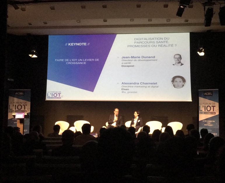 PyxiTrack's tweet image. Keynote : Faire de l’IOT un levier de croissance #IOT #Innovation #digital #InternetOfThings avec @a_ginestet et @Docapost