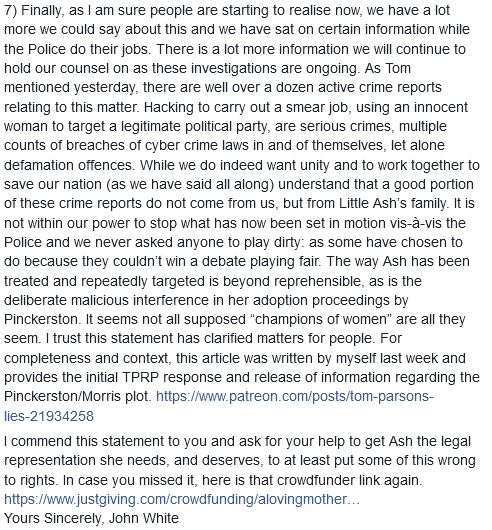 Guy4Good_1776's tweet photo. After the police investigation, here is new info about the attack against Tom Parsons of the Peoples Revolution Party. Might be worth scanning ur mobile devices weekly with malwarebytes. #BritishFight #TPRParty #AslansArmy #MBGA #WWG1WGA #Qanon https://t.co/avAqolbYND