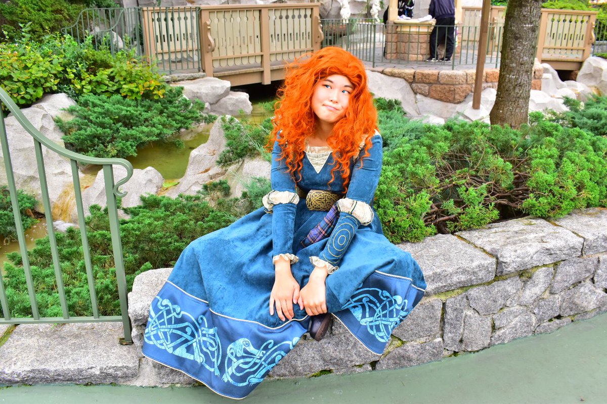 ちなみにメリダはこんな感じでやってました #Disney #Dハロ仮装2018 #D