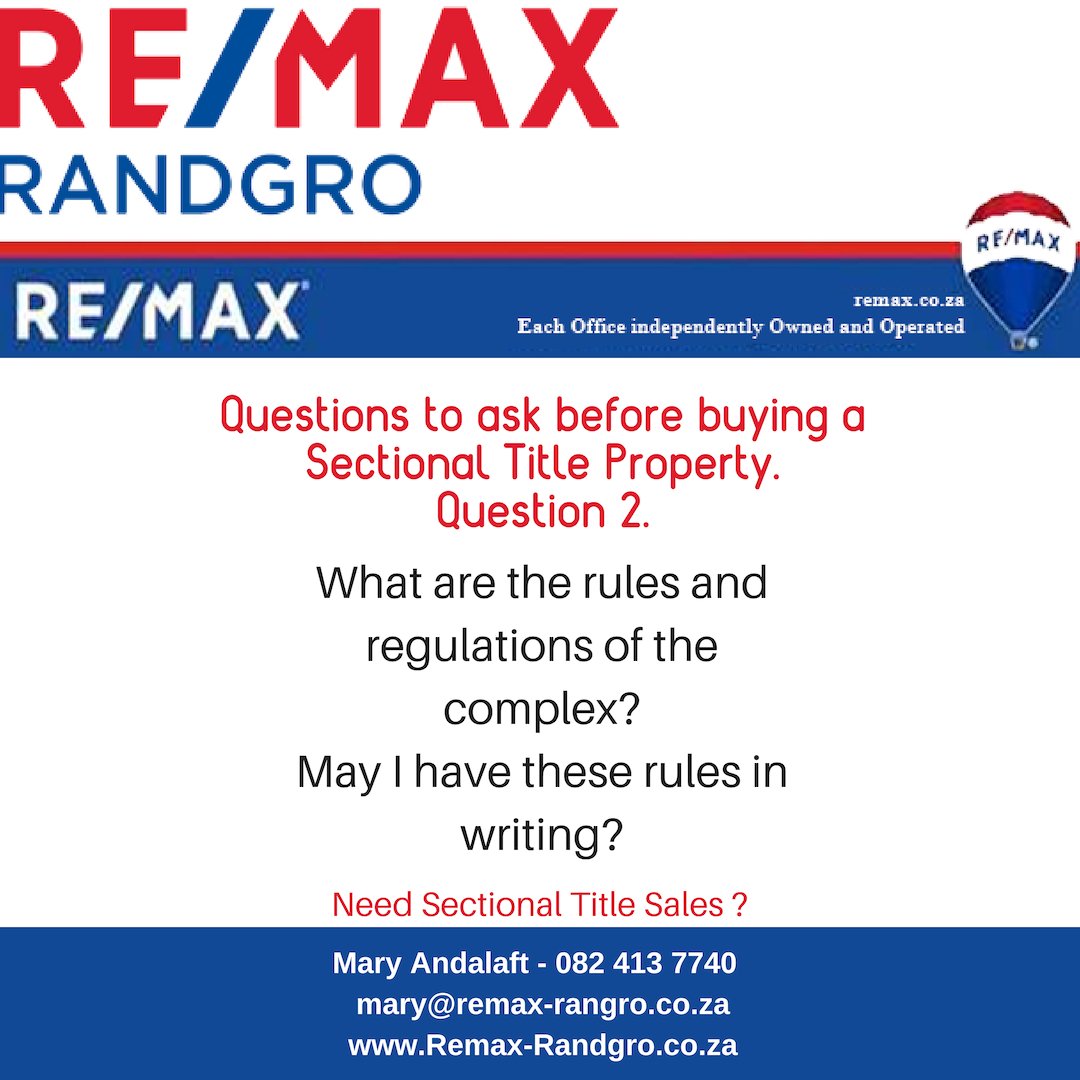 sectionalprop's tweet image. Sectional Title Living. Need answers? - Call Mary Andalaft 082 413 7740 or email info@sectionaltitlespecilalist.co.za 
or mary@remax-randgro.co.za 
#sectionaltitle #townhouse #apartments #cluster 
/www.remax-randgro.co.za/property_search_result.aspx?status=-10&amp;amp;agent_ref=352