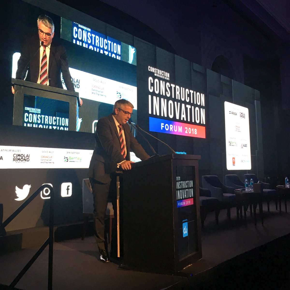 CBN_ME's tweet photo. Antonio Costa from @dutweets, opens #CIFDXB with his welcome address. #telecommunications https://t.co/jSVMiOWzfp