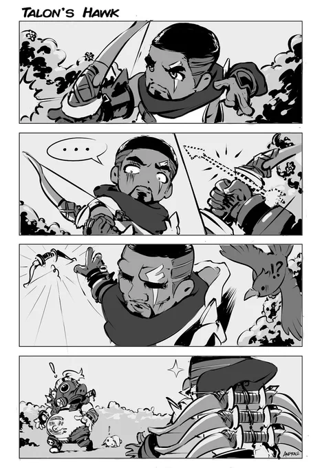 All I could think of after reading Talon's adventurer story.

#DragaliaLost #Overwatch #reaper 