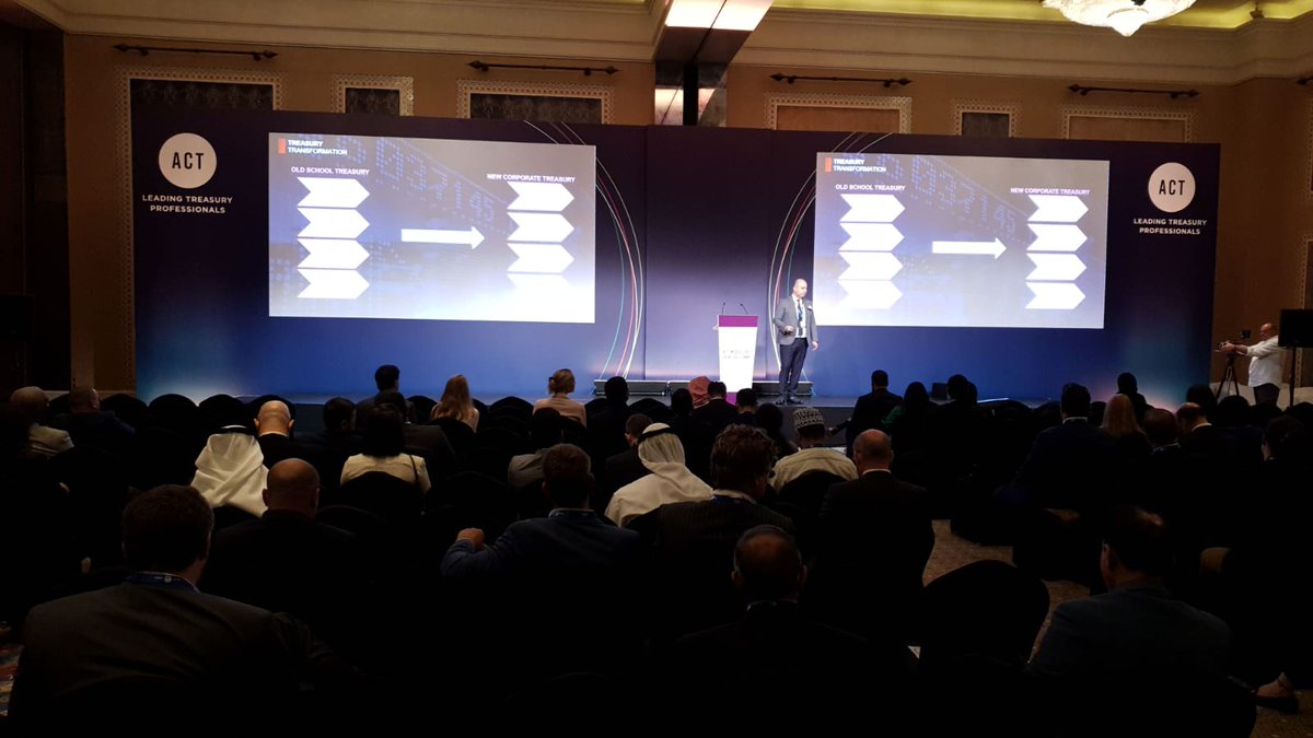 actupdate's tweet photo. Enjoying the presentation from Yildirim Group at the ACT Middle East Summit 2019 #ACTME18 #treasury https://t.co/pMHZhyHgGo