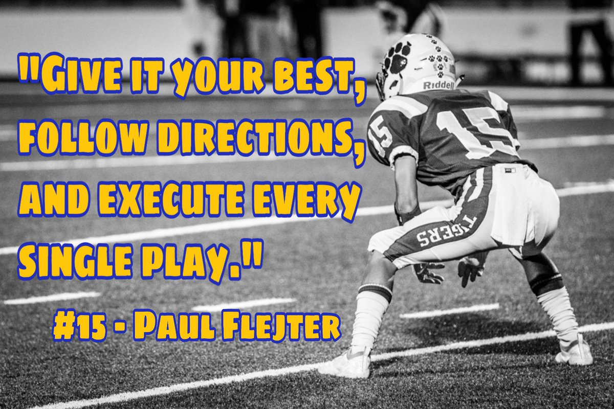 VHS_Football's tweet photo. Wisdom and advice from some of your senior Tigers.  #SeniorT19ers #Classof2019 #TigerPride #TigerStrong #TigerWise https://t.co/dxOuKHsYQ3