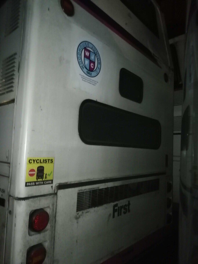 More club logos spotted on buses. Keep sending them in. Big thanks to First Bus