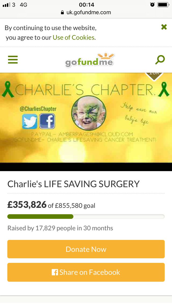 JonnyHayhurst's tweet photo. @fa @premierleague Surely something can be arranged to help raise this money , let’s use free power of football ... #football #CharliesChapter https://t.co/D7ZJoIwEuY