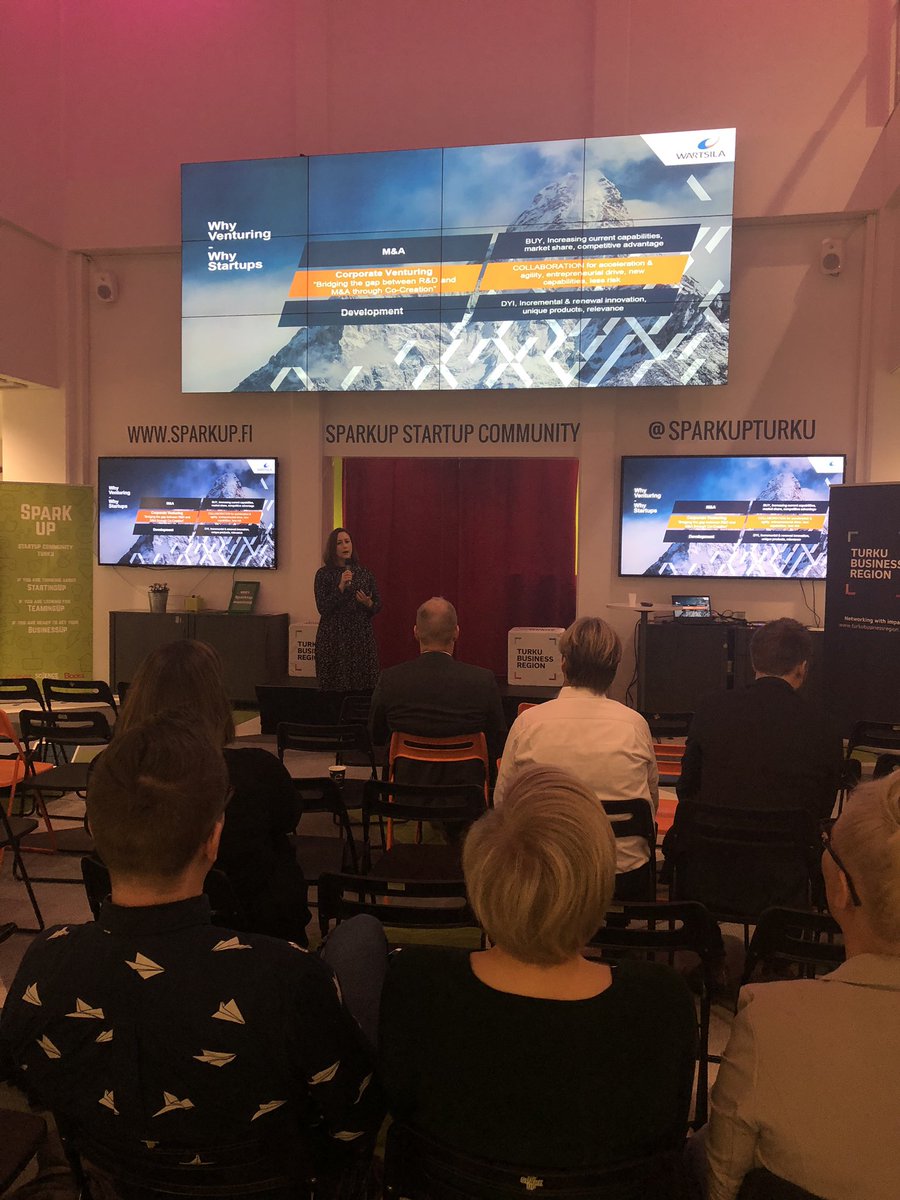 ccamillafin's tweet photo. Why and how to work with startups? ”Shared values, trust ja communication is key in any succesfull relationship, and the same goes with collaboration” Christiane Hepp-Kervinen sharing @wartsilacorp ’s learnings on open innovation #MaritimeAccelerator @avantoventures https://t.co/hLC5VIJNiJ