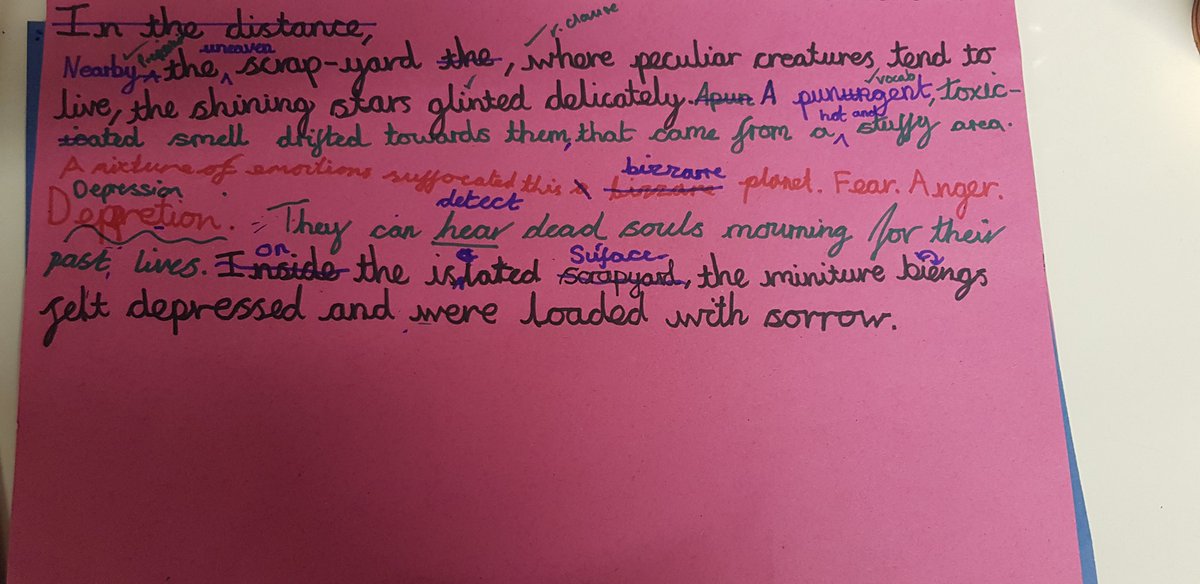 Harts_4C's tweet image. Yesterday we worked in groups to write the opening of our setting descriptions. If these are just the start, I can't wait to read the final piece! @hartsholmeacad #TheLostThing #settingdescription