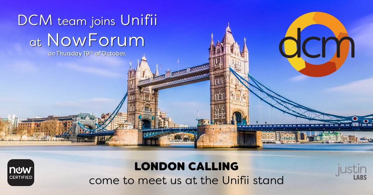 dcm_app's tweet photo. London calling!
Come to meet us at the @unifii_team stand at #NowForum on Thursday 19th of October.
#servicenow #dataquality #datamodeling #cmdb #datamodels #dataaudit #london https://t.co/zoi2dO5jL1