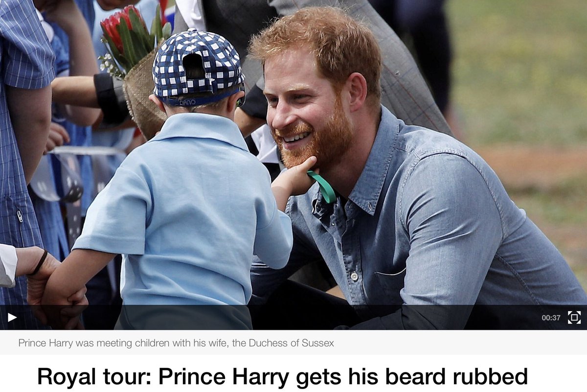 PhilipArdagh's tweet photo. In amongst all this fluff about The Great British Bake-Off, some REAL NEWS. #Harry #Megn #PrinceHarry #Beard @kmflett https://t.co/CLGn6OgdTu