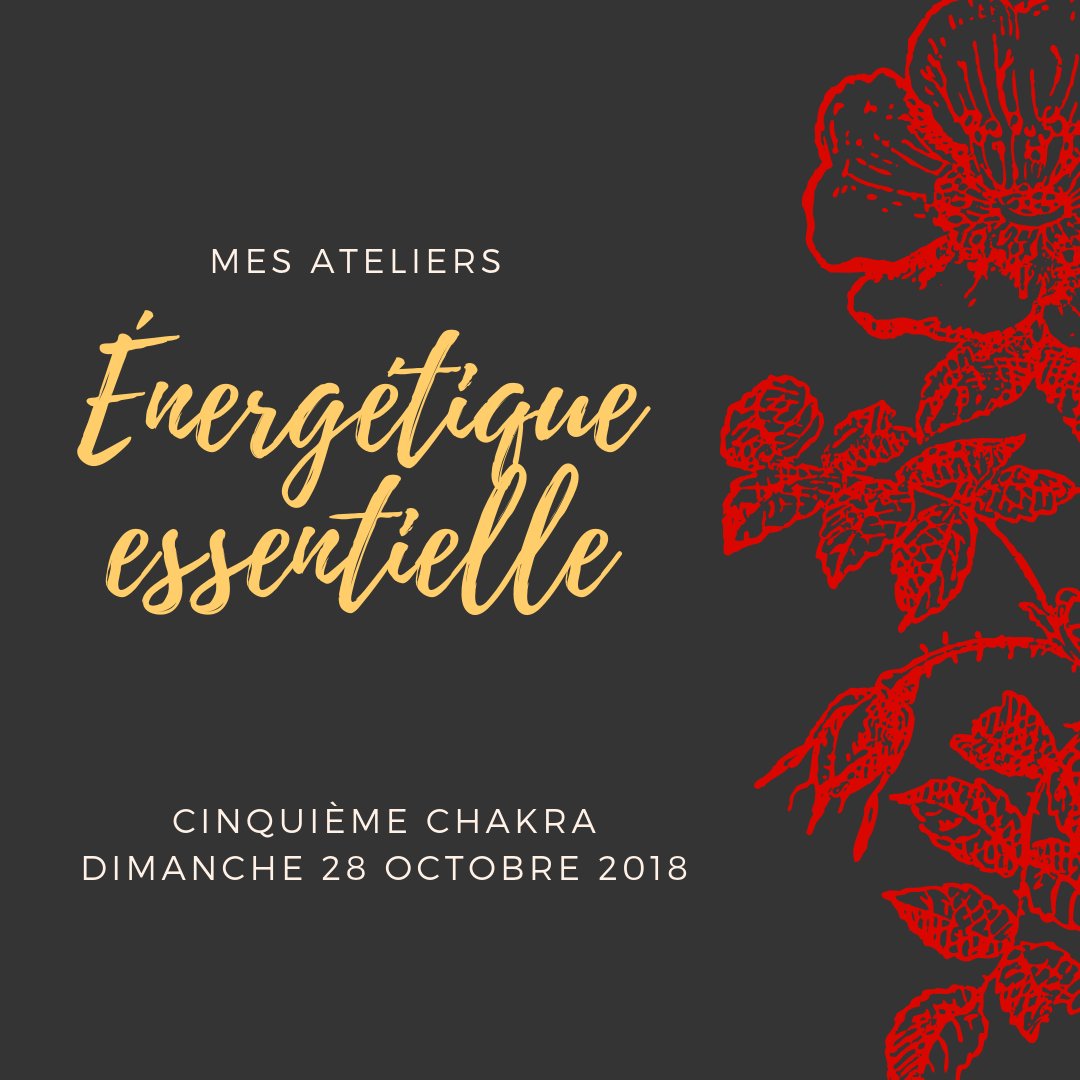 AlmaConsult's tweet photo. #Visuddha ou le #cinquièmechakra: découvrez mes ateliers énergétique essentielle: une rencontre avec les #huilesessentielles et vous-même.
https://t.co/ESaZ8VFSmL https://t.co/R0zFu8JtFw