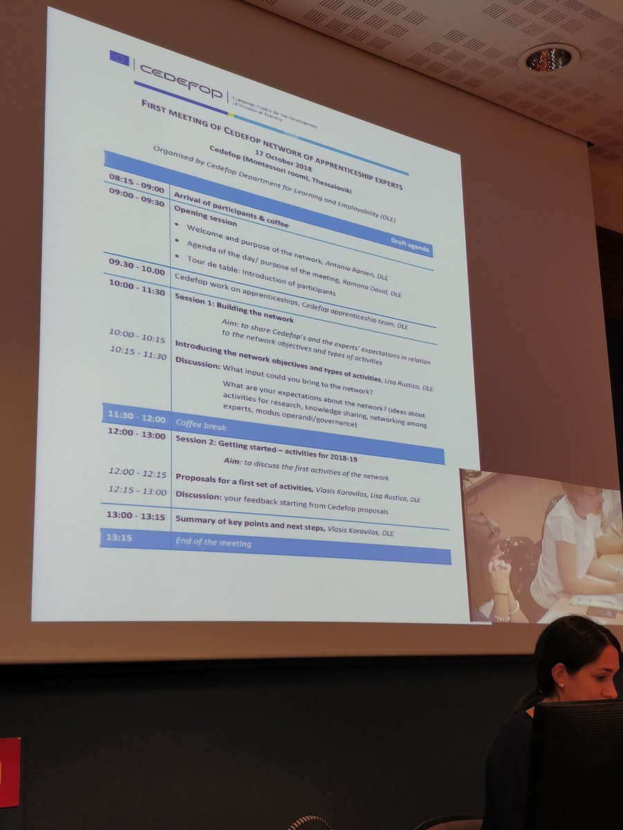 AKSodermans's tweet photo. Ready for the first meeting of @Cedefop network of apprenticeship experts at Thessaloniki, Greece. #duaalleren https://t.co/cyxrjExsjP
