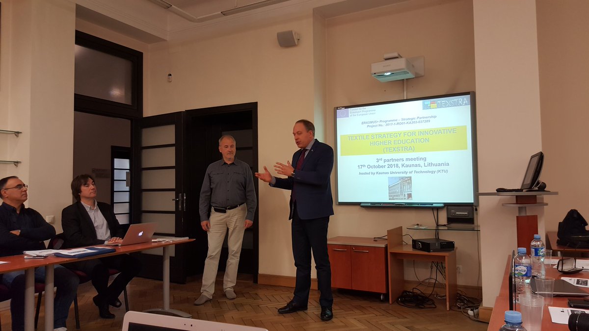 TexstraProject's tweet photo. At KTU starting the 3rd project meeting of TEXSTRA project. https://t.co/SgjxdJIHv1