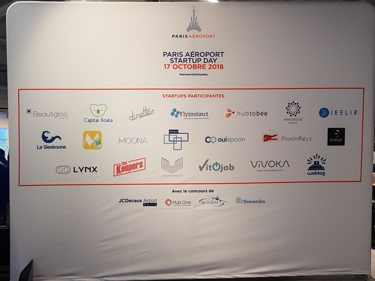 OuiSpoon's tweet photo. C'est parti pour l'#aeroportstartupday ! Venez au hall 3 pour le décollage ! @ParisAeroport https://t.co/UBODujQU0O
