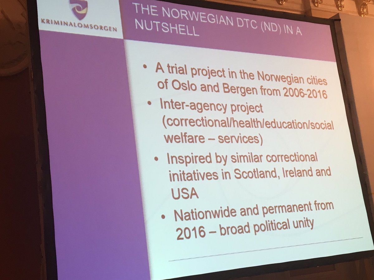 GerryMcNally9's tweet photo. Ingunn Seim describes the work of Drug Courts in Norway🇳🇴 at the International Criminal Justice https://t.co/GQ8auN2Pe2 Conference on #Probation and community sanctions #icjc2018 in Kiev Ukraine 🇺🇦@CEPprobation @EuForumRJ @probation_irl @EuroPrisOrg @esc_eurocrim @EuForumRJ https://t.co/aHxHvOzTDq