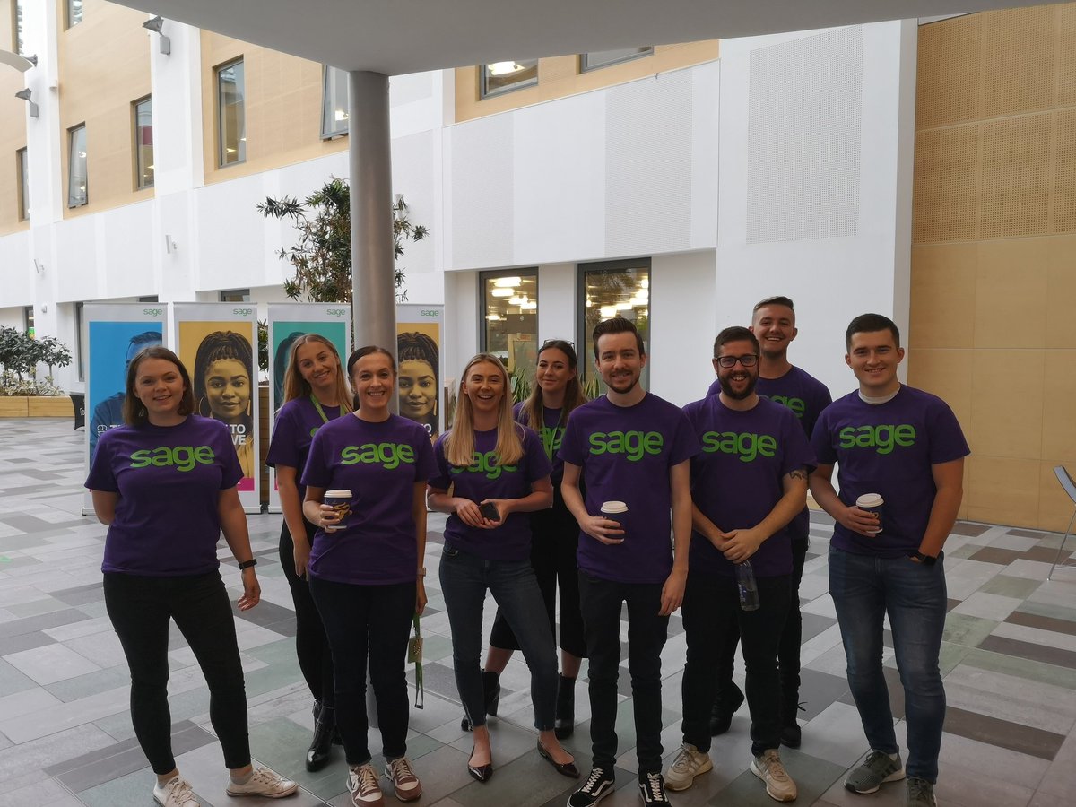 andrewgdowney's tweet image. Our smiling ground team all ready to support the @sageuk Newcastle kick-offs #timetothrive #caffeine