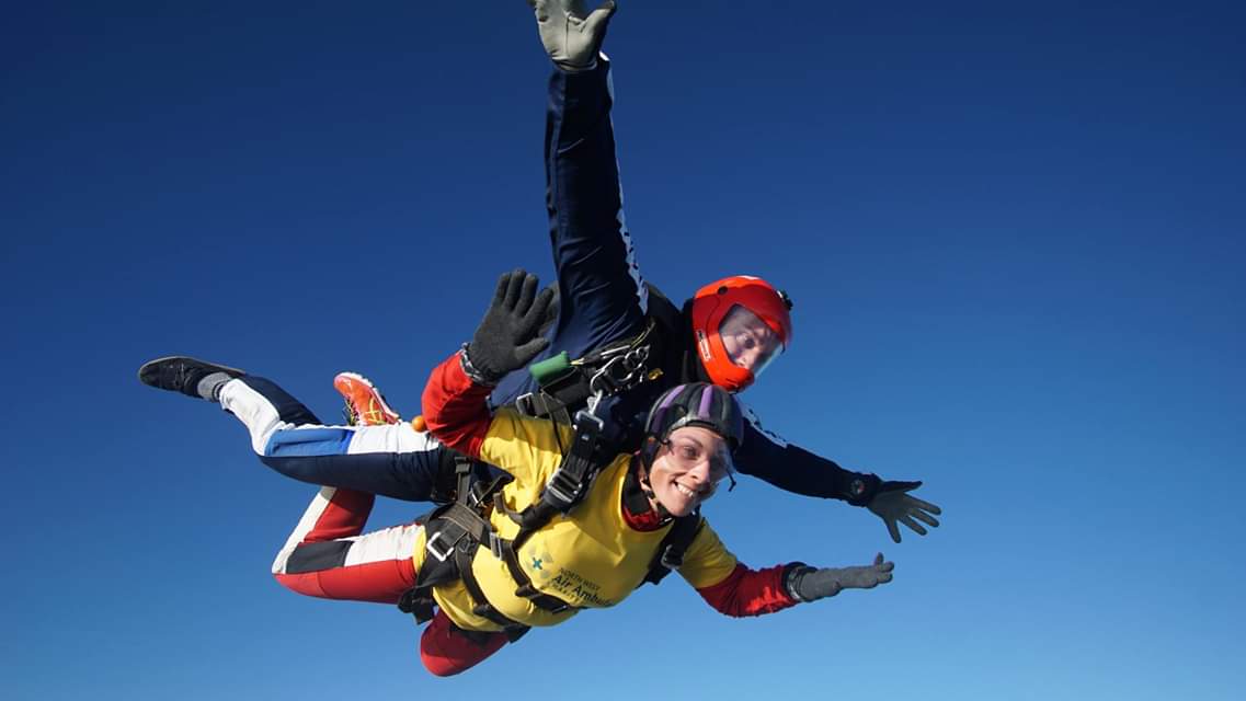 saracrosland's tweet photo. Think I'm at risk of post sky dive depression! Need to find a new focus, quick. Hopefully a few days of trekking in the Alps will help sort my head out, and boost the adrenaline levels a bit! #needachallenge #stillsmiling https://t.co/YX8dJJCxNx