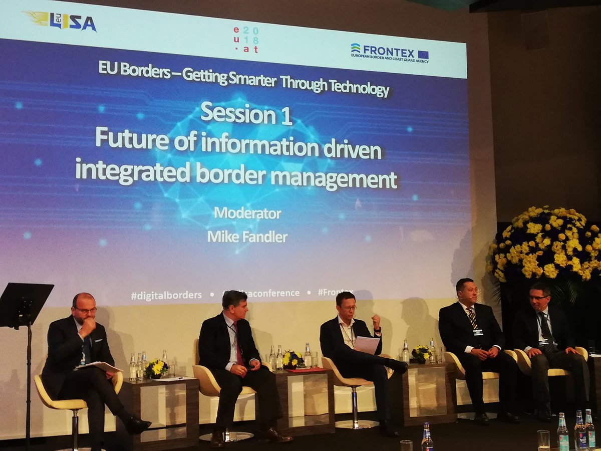 euLISAconf's tweet image. Session 1 - Future of information driven integrated border management
#digitalborders #eulisaconference #Frontex #eu2018at