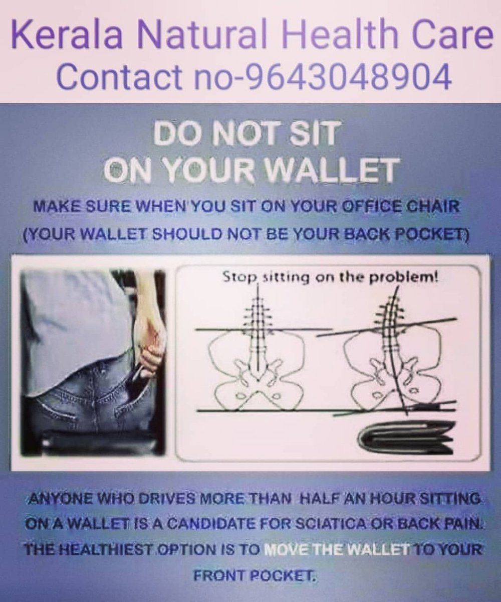 KeralaaC's tweet photo. Do Not SIT ON YOUR WALLET #SiteC #HealthCareVoter  #healthcare #backpain #LIKEs #LikeUs #pain #SiteC https://t.co/tY9gxKSPzA