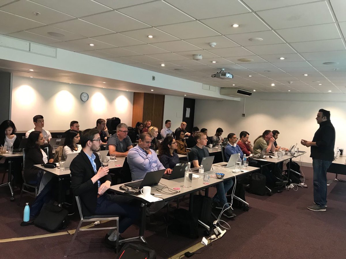 we45's tweet photo. Day 1 of Application Security Essentials Training at #AppSecDay saw @abhaybhargav provide an attacker's perspective into web vulnerabilities within @owasp Top 10-2017. #AppSecTourBus2018 https://t.co/ueYTYAVluT