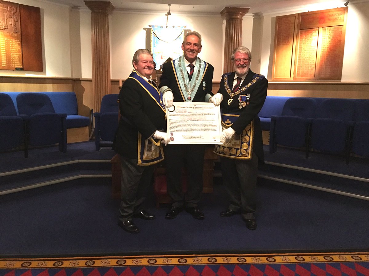 Last evening was 100 years to the day that our lodge was consecrated. We received an official visit from <a href="/MichaelWilks2/">MichaelWilks</a> our PGM and his Provincial team to celebrate our milestone event. This will be a night to remember for a very long time!