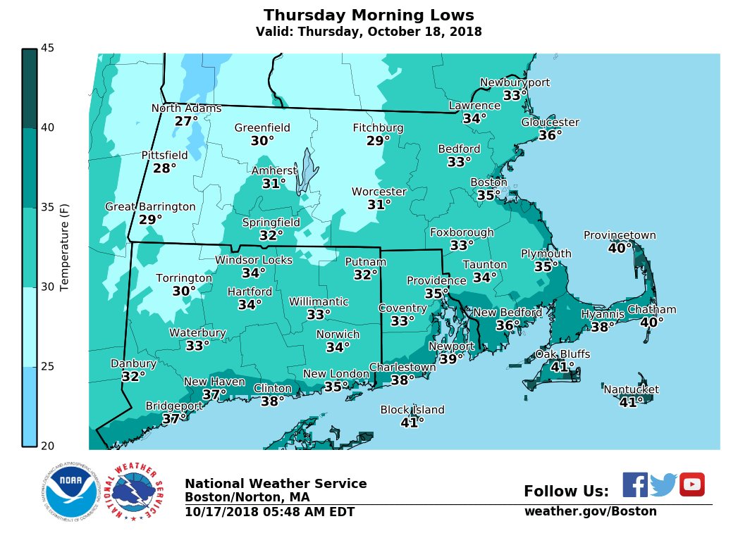 NWS Boston on Twitter &quot;[Tonight] Turning chilly tonight