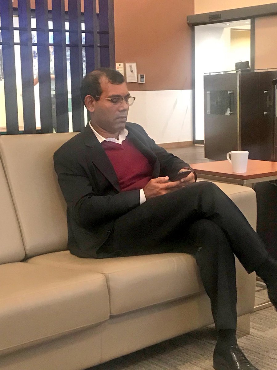 MDPSecretariat's tweet photo. Raees @MohamedNasheed  Saudi Arabia ah kurevvi dhathurufulhah fahu enburi ingireysivilaathah vadaigannavaifi https://t.co/ZiSDDw0v7f
