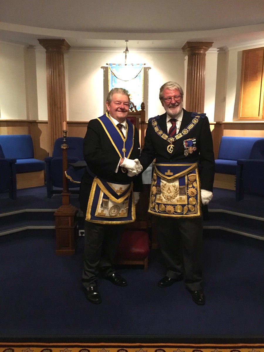 During our Centenary meeting, our PGM <a href="/MichaelWilks2/">MichaelWilks</a> performed one of his famous Ninja field promotions and presented W Bro Peter James a PPGSW jewel and collar in recognition of all of the work he has done for this lodge, Petersfield lodges and the Province. Congratulations 🎉