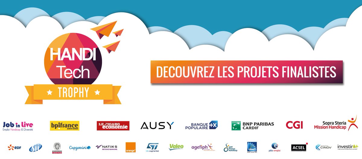 HanditechTrophy's tweet photo. Qui sont les grands finalistes des Handitech Trophy 2018 ? 🚀
Découvrez les 19 projets à hauts potentiels qui ont séduit le jury d'experts RSE et innovation >> https://t.co/eUfPfMOHpc
Rendez-vous le 19 novembre pour l'annonce des Lauréats 🧡
#HTT18 #TECHFORGOOD https://t.co/8aRzGZauUE