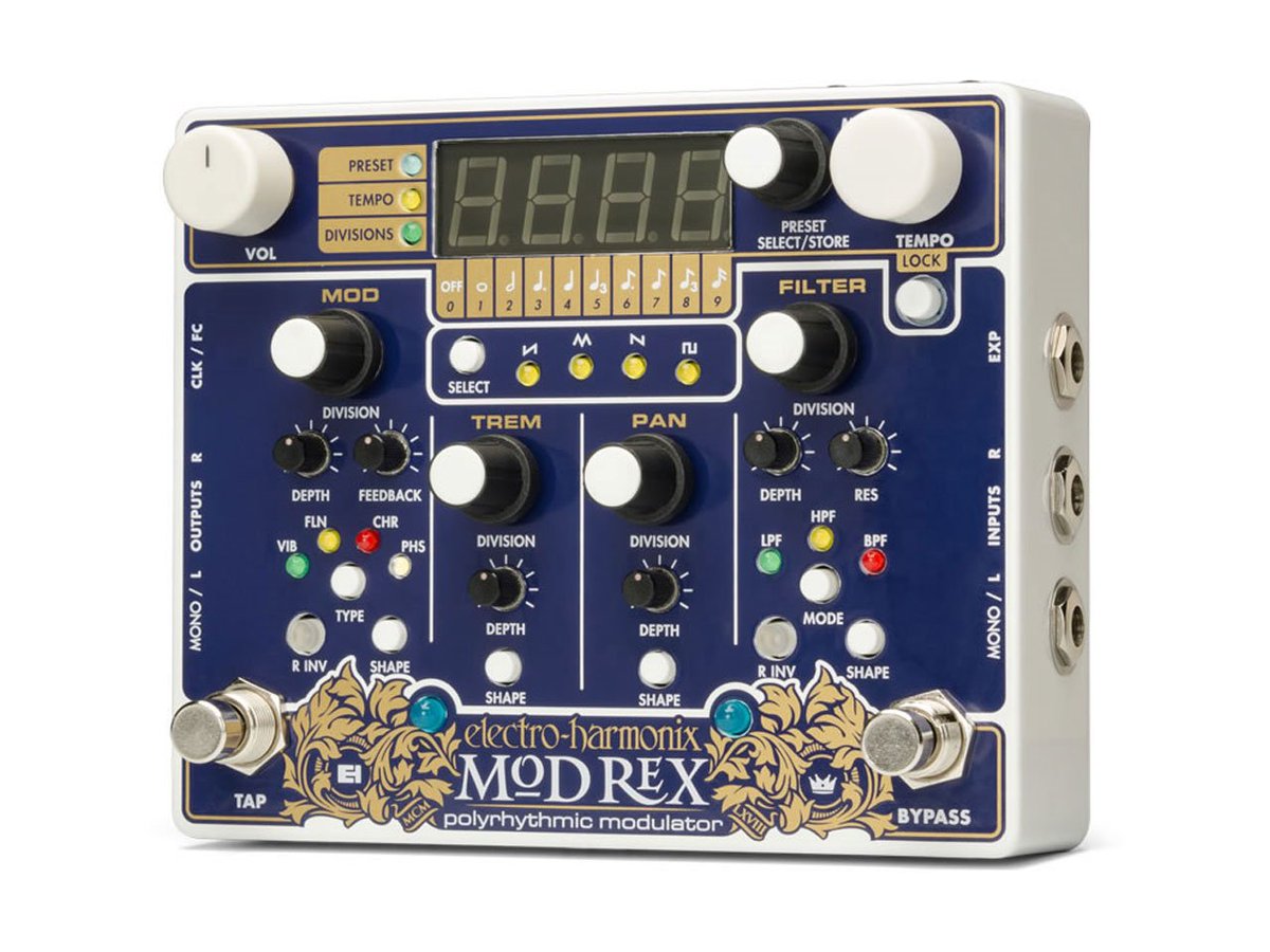 bigboss_online's tweet photo. #ElectroHarmonix から #新製品 #ModRex Polyrhythmic modulatorが登場‼️
https://t.co/NHOJ9rJzSD
#EFFECTOR #エフェクター #PEDAL #ペダル #エレハモ #ヴィブラート #フランジャー #コーラス #フェイザー #モジュレーション #BIGBOSS #ビッグボス #御茶ノ水 #即納可能 https://t.co/KXw6rQJADg