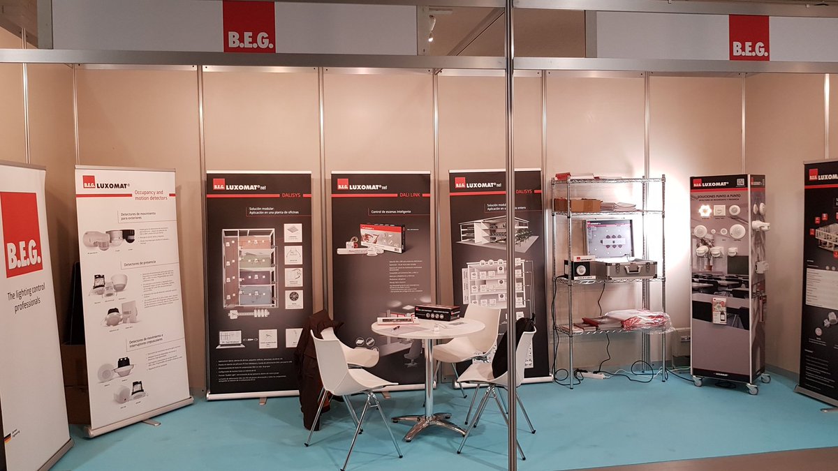 beghispania's tweet photo. Hoy y mañana @beghispania está en la feria de proveedores de @Fegimeonline en Madrid. A punto de empezar el evento, tenemos muchas ganas de explicar a los asociados nuestras novedades en soluciones de control de iluminación eficiente. #DALILINK #DALISYS #PD2NLED https://t.co/GxIOkfz9Bp