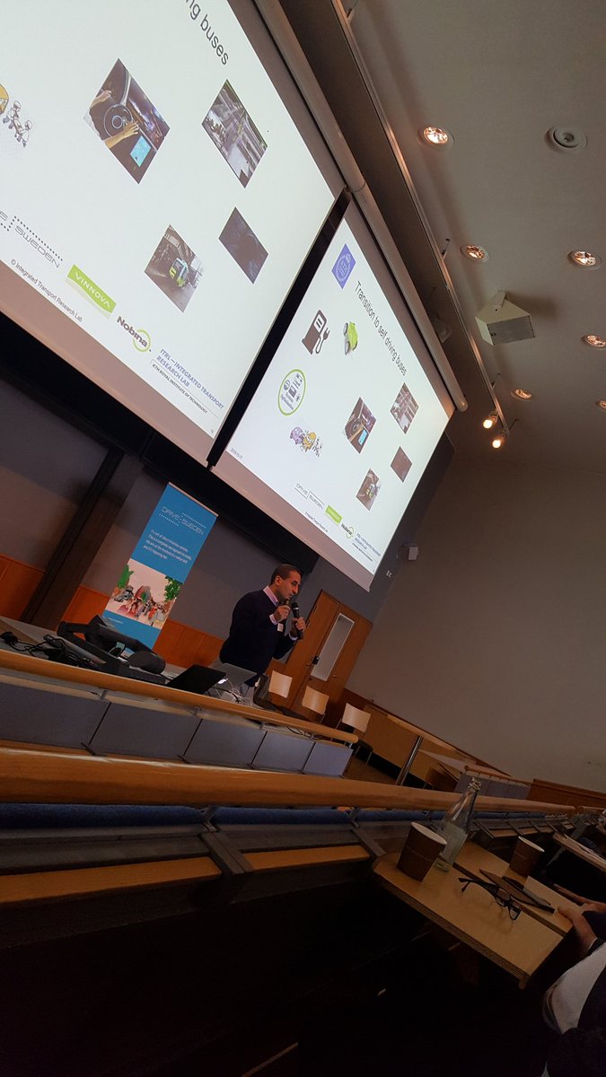 Rami Darwish about the path to driverless buses at #drivesweden hosted by  <a href="/KTHitrl/">Integrated Transport</a>
