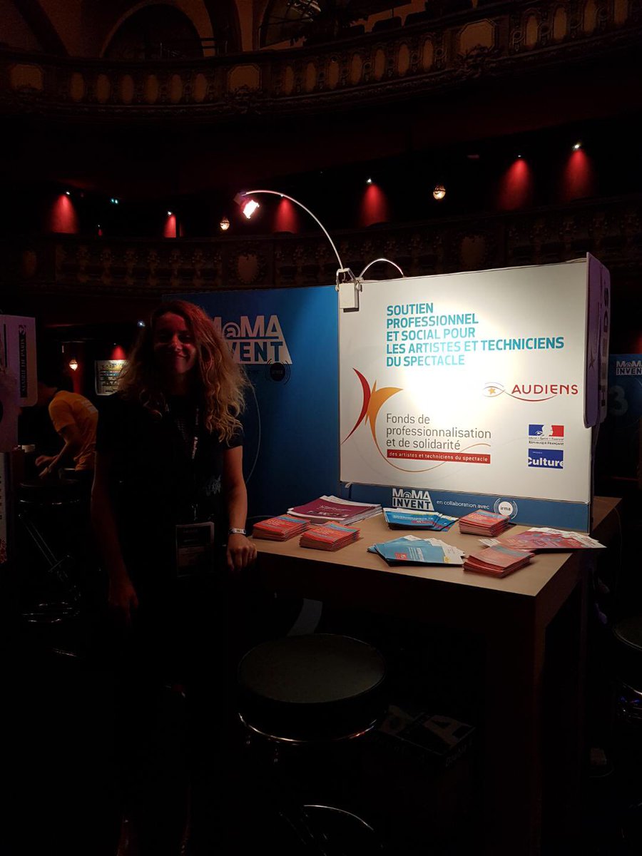 GroupeAudiens's tweet photo. #endirect, le #MaMA18 ouvre ses potes ! Le Fonds de professionnalisation vous accueille au Trianon dans l'espace MaMA Invent et les conseillers Audiens sur notre stand dans l'espace Hub :) #fondspro https://t.co/sHAOAMKUyB
