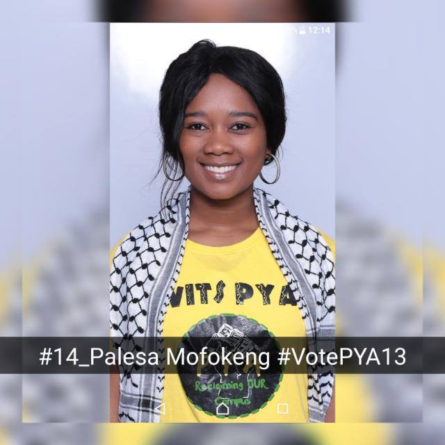 Rennie_WitsRes's tweet photo. Our 2017/18 Vice-Chairperson at Rennie House is one of the candidates running for SRC this year. Lets support our own.

#No_14
#VotePYA13 in this year's @WitsSRCElection https://t.co/e9VF4QA9YX