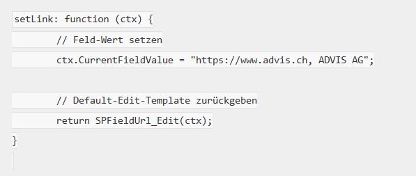 advisag's tweet image. Wie den Wert eines URL-Felds auf einem #SharePoint Formular per #JSLink setzen? Wie einen Parameter mit #JavaScript aus der URL eines Formulars auslesen? Antworten dazu in unserem aktuellen Blog-Post.
blog.advis.ch/2018/10/16/jsl…