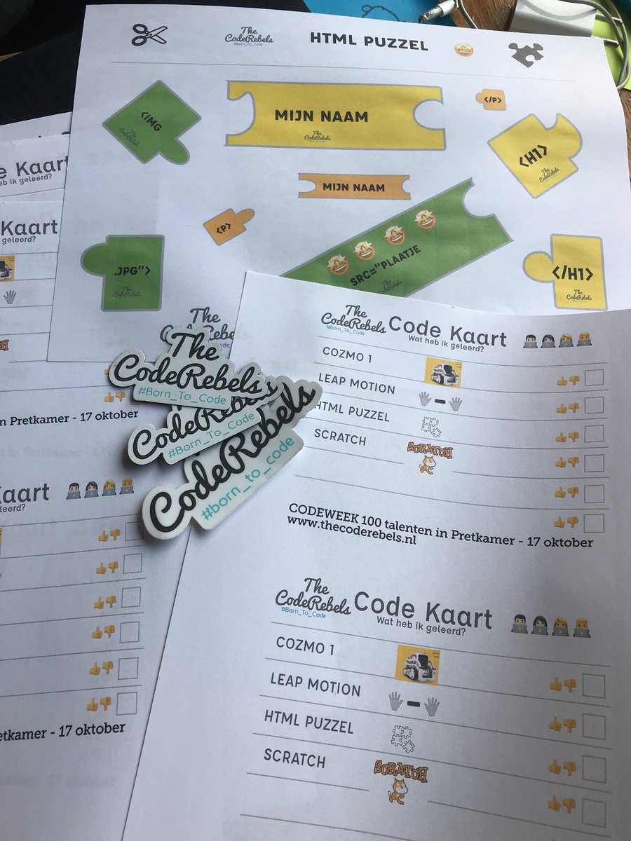 timvogt's tweet image. Vandaag geeft the Coderebels samen met de pretkamer in Stadshagen (de biep) een codeweek workshop vanaf 13:30 uur tm 16:00 uur. Van 4 tm 14 jaar knutselen met tech!😀😎🤓👨🏻💻#born_to_code