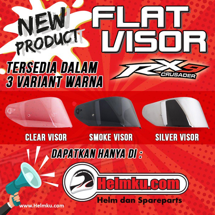 Helmku_Official's tweet photo. FLAT VISOR NHK RX9 Sudah terbit lho ! Tersedia dalam 3 pilihan, Clear, Smoke, Silver

BURUAN !!! Dapatkan segera sebelum kehabisan !

kunjungi https://t.co/sFd21xudTT sekarang juga !

#nhkhelmet #flatvisor #flatvisornhkrx9 #helmnhk #helmku https://t.co/JneXrjbPTj
