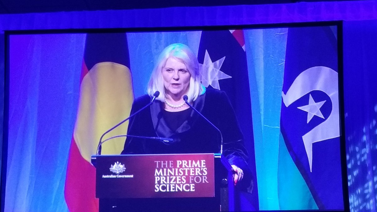 SusanNancarrow's tweet photo. Hon Karen Andrews MP #PMSciencePrizes mechanical engineer inspiring young people (women) in STEM https://t.co/IzQPb7pYDY