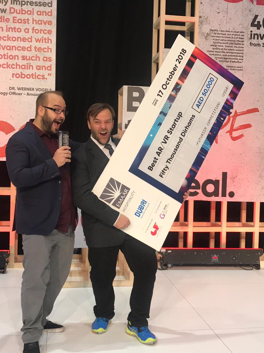 expandnorthstar's tweet photo. Congratulations for the #winners of the #DTCM Future of Innovation Challenge. Amazing Job ! #GFS2018
Blockchain- Mimirium LTD
Digital Ecosystem- Dahub
AI- Woveon
AR/VR- KeepEyeOnBall https://t.co/mOD8D0earR